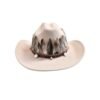 Chapeau Country Plume Beige