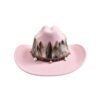 Chapeau Country Plume Rose