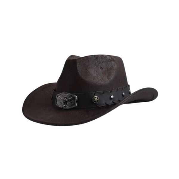 Chapeau Western Buffalo Marron