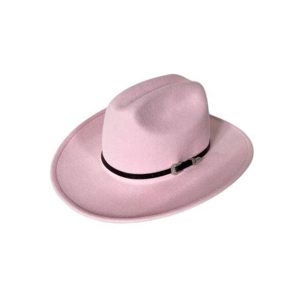 Chapeau de Cowboy à Boucle Rose