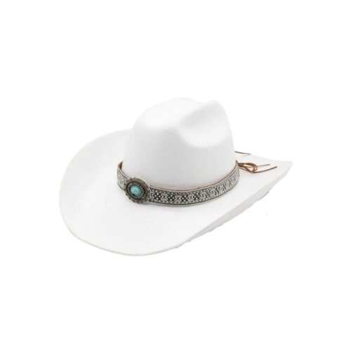 Chapeau Cowboy Coton Blanc