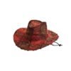 Chapeau Cowboy d'Éte pour Femme Rouge