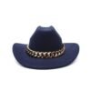 Chapeau Cowboy Femme Moderne Bleu Marine
