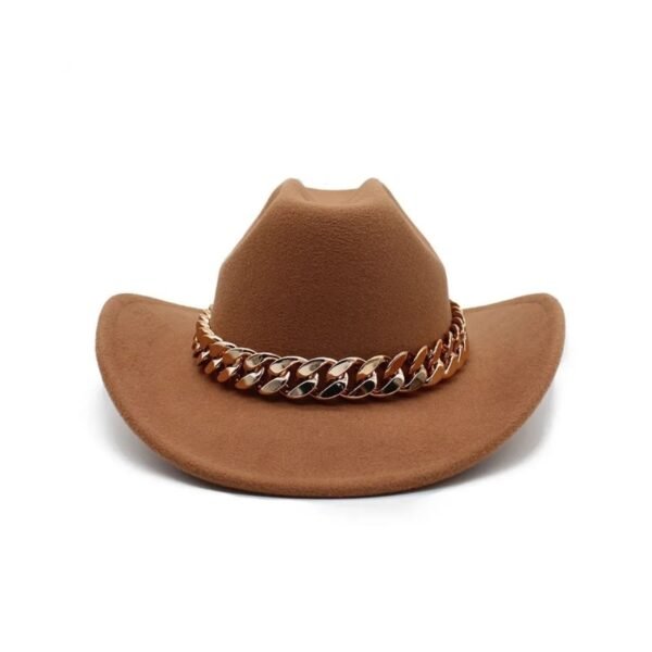 Chapeau Cowboy Femme Moderne Marron Claire