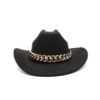 Chapeau Cowboy Femme Moderne Noir