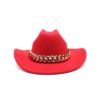 Chapeau Cowboy Femme Moderne Rouge