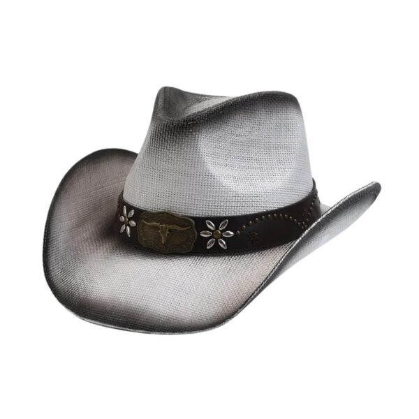 Chapeau Western Old Blanc
