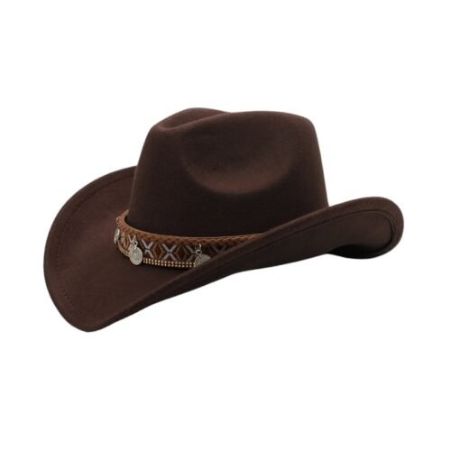 Chapeau de Cowboy Indien Marron