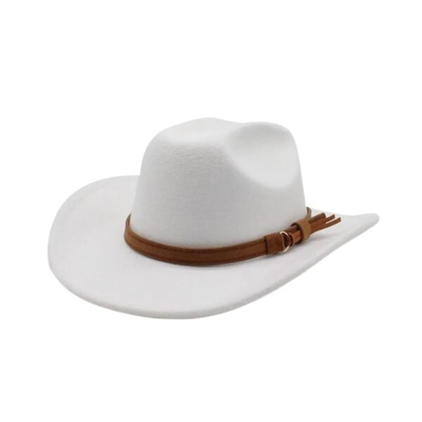 Chapeau Cowboy Femme Moderne Blanc