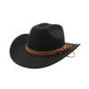 Chapeau Cowboy Femme Moderne Noir