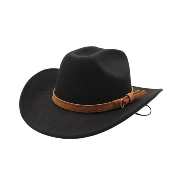 Chapeau Cowboy Femme Moderne Noir