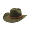 Chapeau Cowboy Femme Moderne Vert Militaire