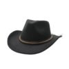 Chapeau Cowboy Hiver Noir