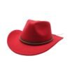 Chapeau Cowboy Hiver Rouge