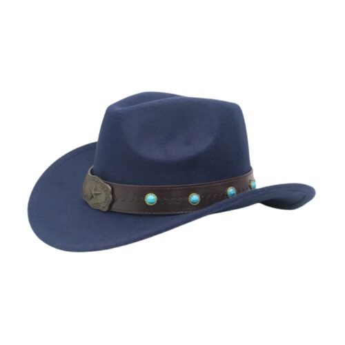 Chapeau Cowboy Sheriff Bleu Marine